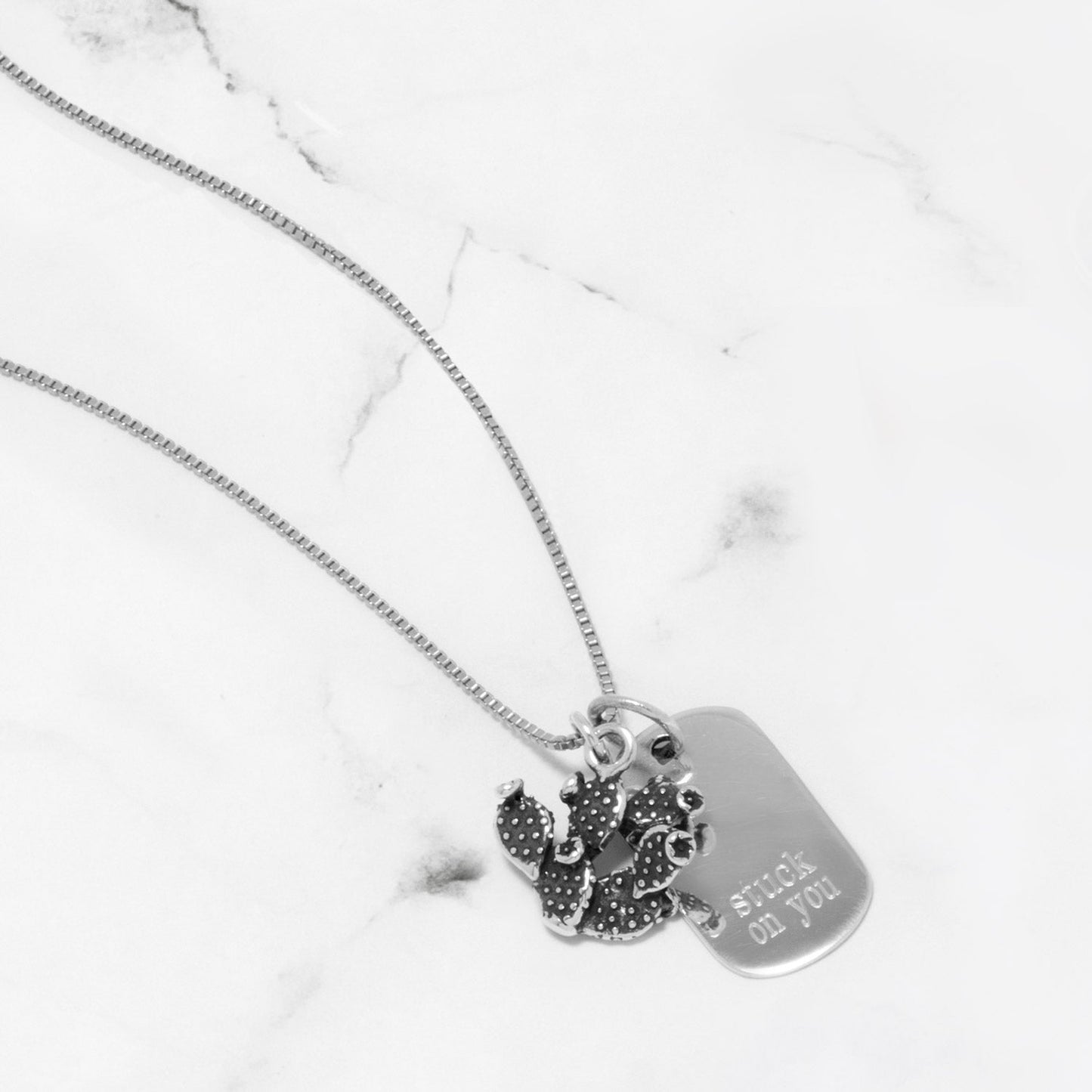 Silver or Gold 3D Prickly Pear Cactus Charm