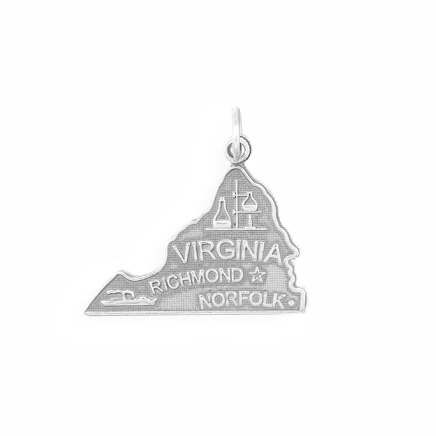 Oxidized New Mexico State Charm