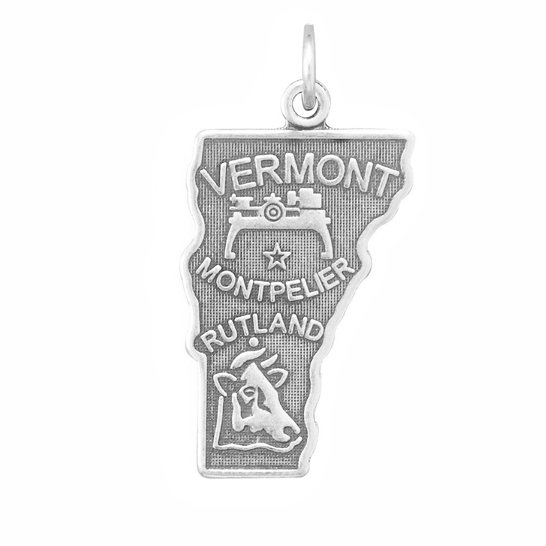 Oxidized New Mexico State Charm