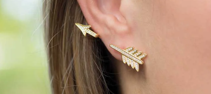 Earrings "Front Backs"