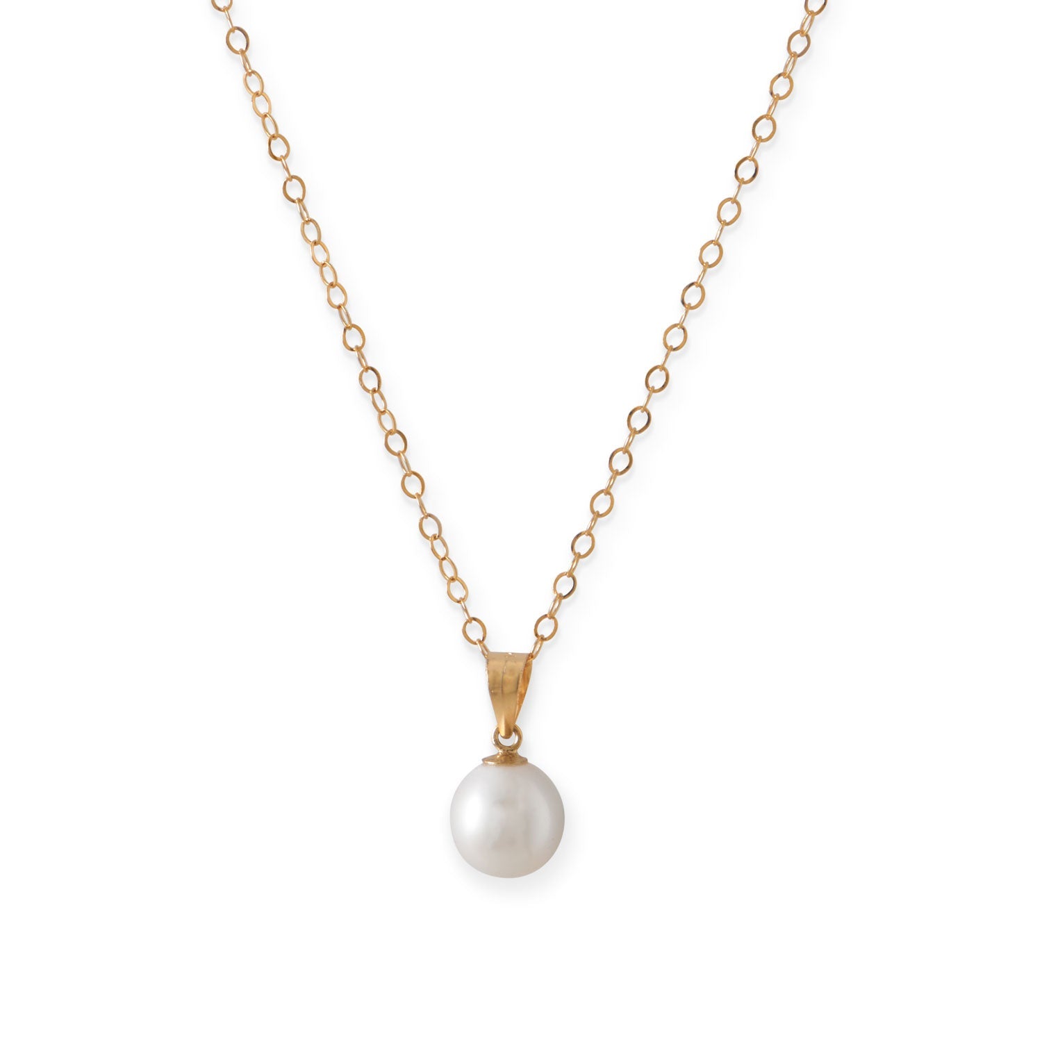 14 Karat Gold Cultured Freshwater Pearl Necklace