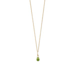 16" 14 Karat Gold Birthstone Necklace (January-December)