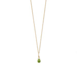 16" 14 Karat Gold Birthstone Necklace (January-December)