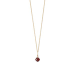 16" 14 Karat Gold Birthstone Necklace (January-December)