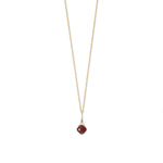16" 14 Karat Gold Birthstone Necklace (January-December)