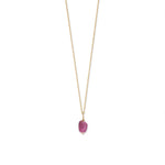 16" 14 Karat Gold Birthstone Necklace (January-December)
