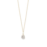 16" 14 Karat Gold Birthstone Necklace (January-December)
