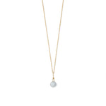 16" 14 Karat Gold Birthstone Necklace (January-December)