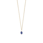 16" 14 Karat Gold Birthstone Necklace (January-December)
