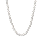 14 Karat Gold Knotted 6-6.5mm Near Round Cultured Freshwater Pearl Necklace