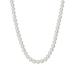 14 Karat Gold Knotted 6-6.5mm Near Round Cultured Freshwater Pearl Necklace