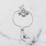 Rhodium Plated Hinged Pendant Adapter