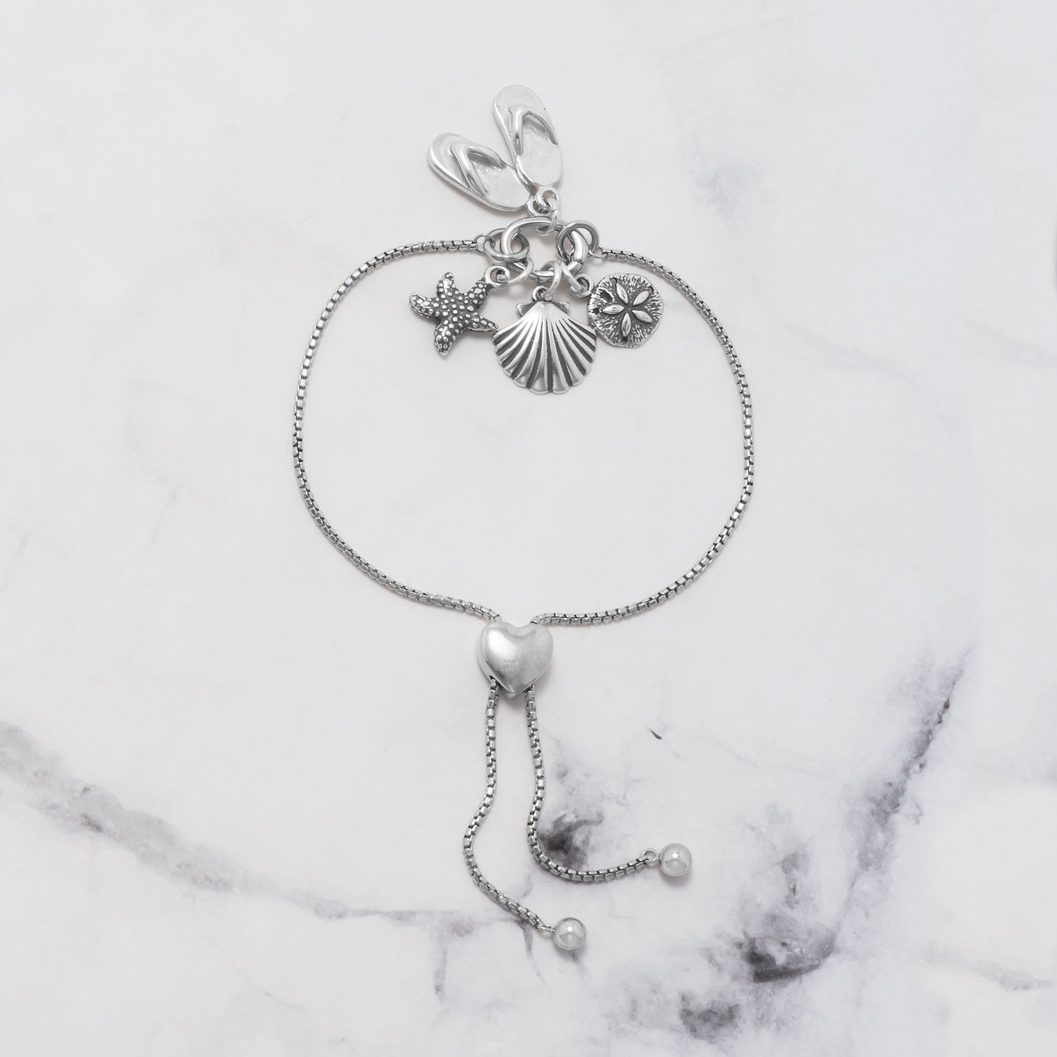 Rhodium Plated Hinged Pendant Adapter