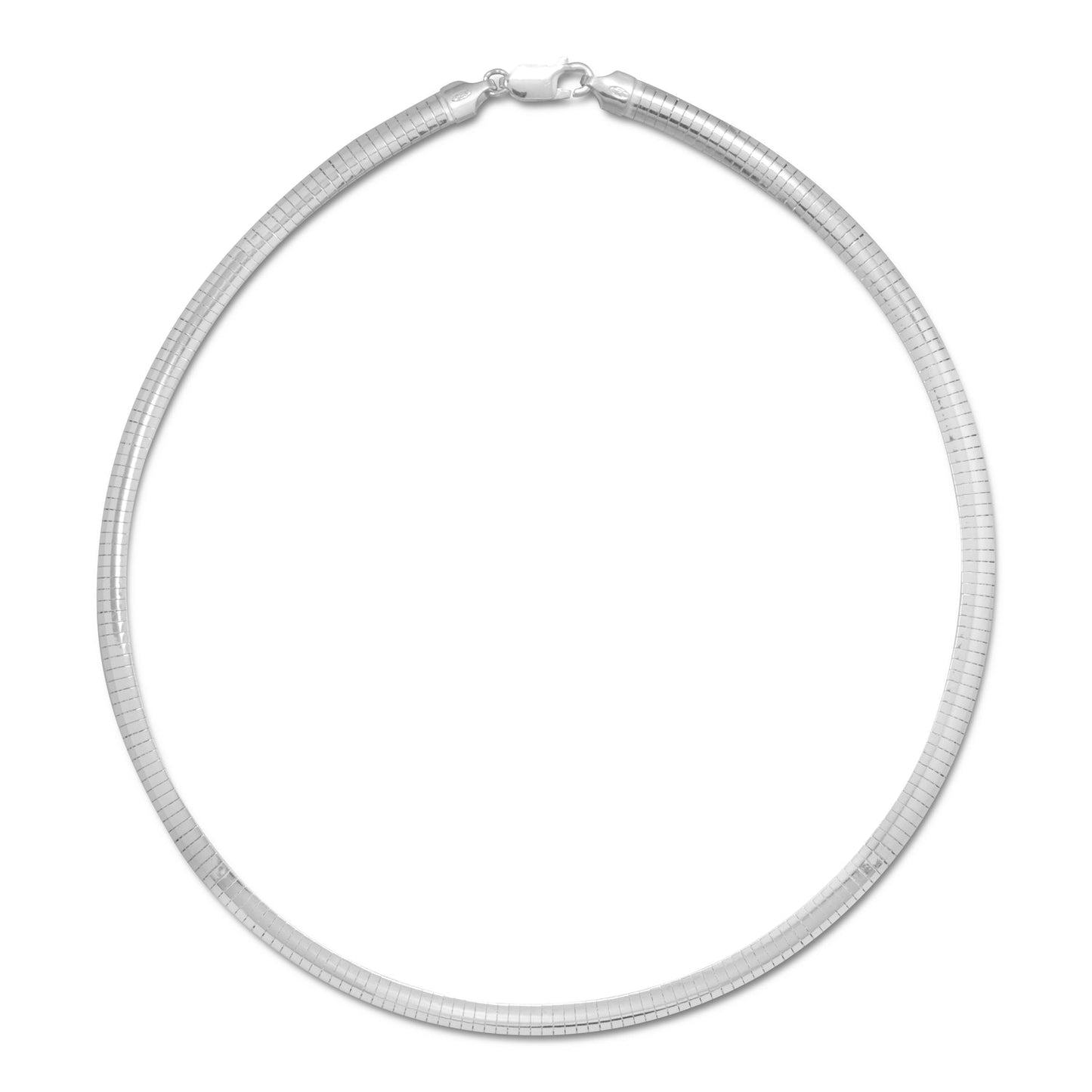 6mm Domed Omega Necklace