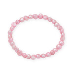 Pink Cultured Freshwater Pearl Stretch Bracelet