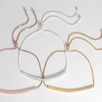 14 Karat Gold Plated Bar Friendship Bolo Bracelet