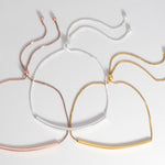 14 Karat Gold Plated Bar Friendship Bolo Bracelet