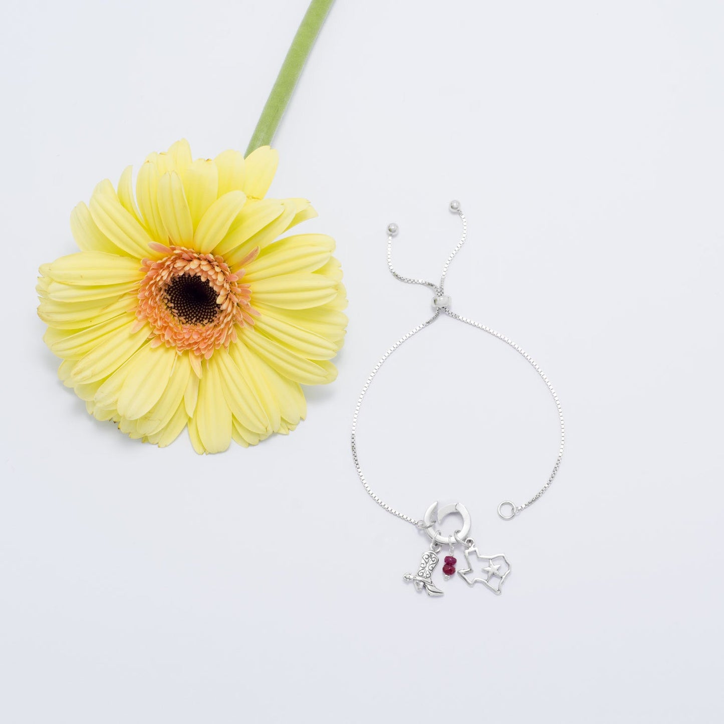 Silver or Gold Texas with Star Charm