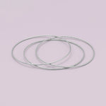 Hammered Wire Bangle Bracelet