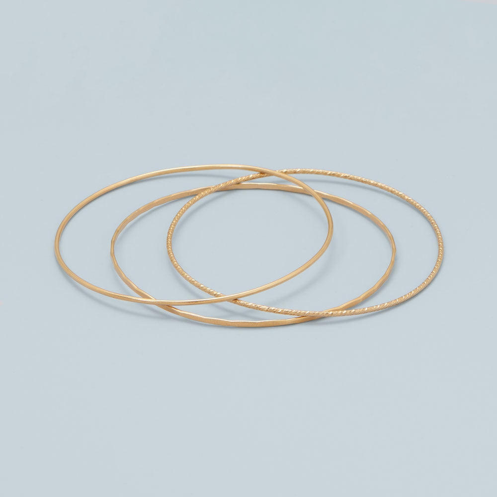 14/20 Gold Filled Smooth Wire Bangle Bracelet