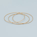 14/20 Gold Filled Diamond Cut Sparkle Wire Bangle Bracelet