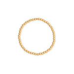 7" 4mm 14/20 Gold Filled Bead Stretch Bracelet