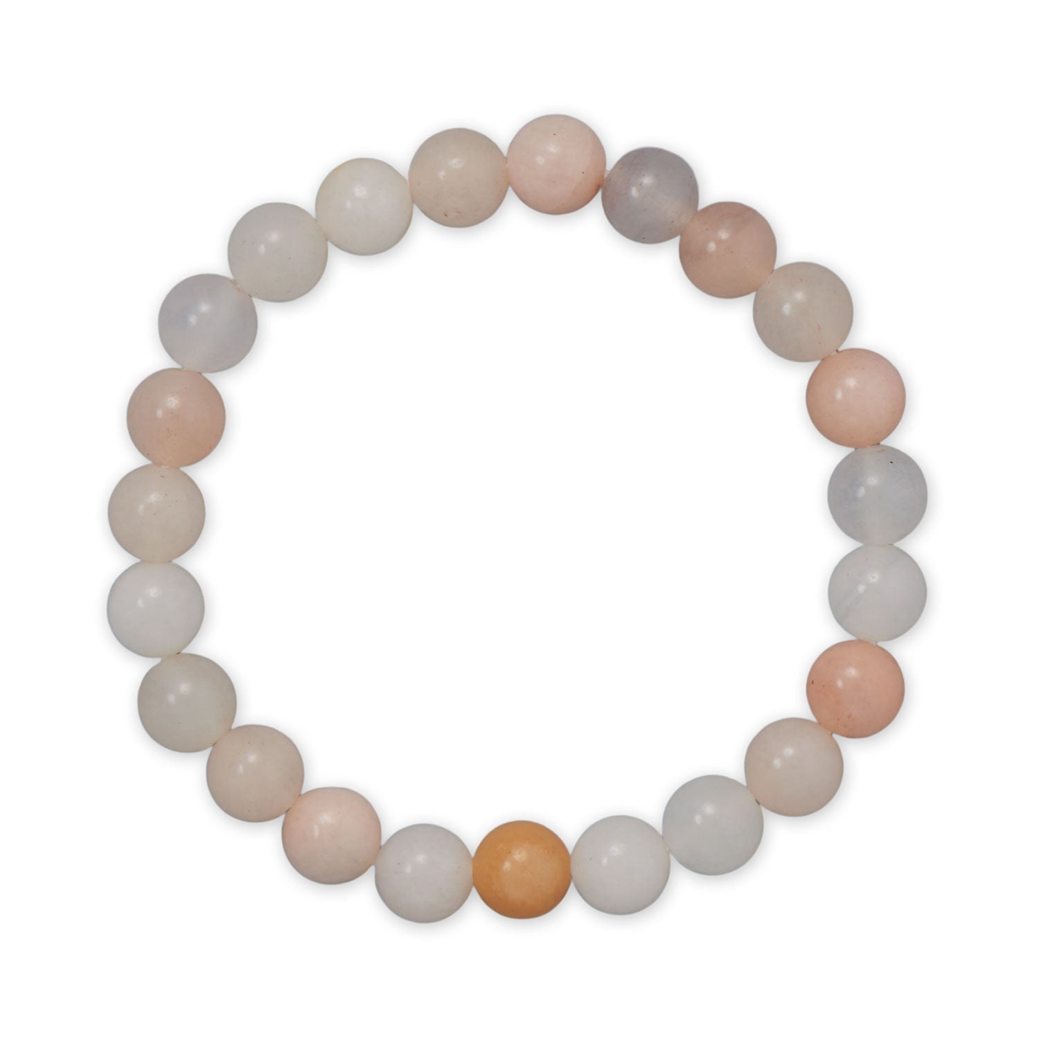 8mm Round Pink Aventurine Stone Stretch Bracelet