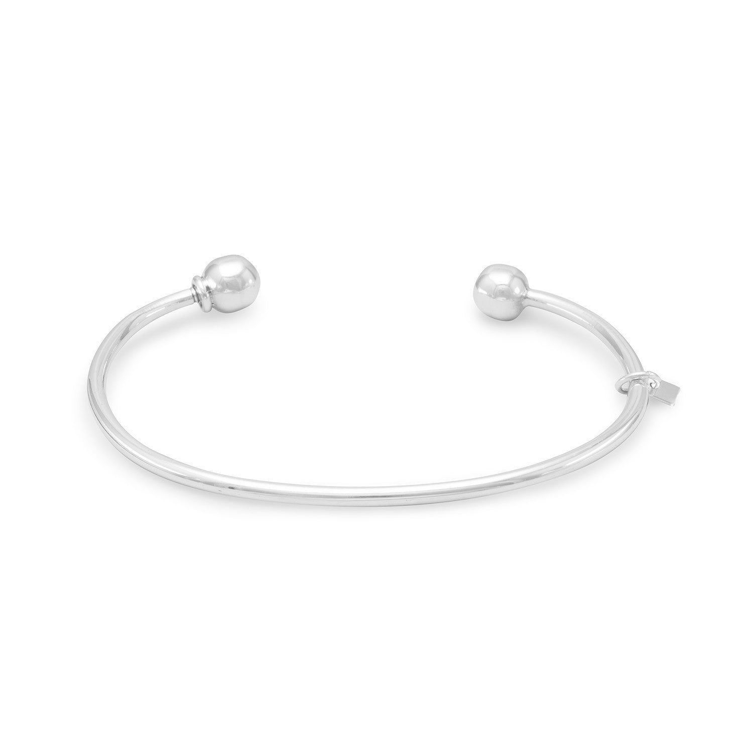 Charm Cuff Bracelet with Ball End