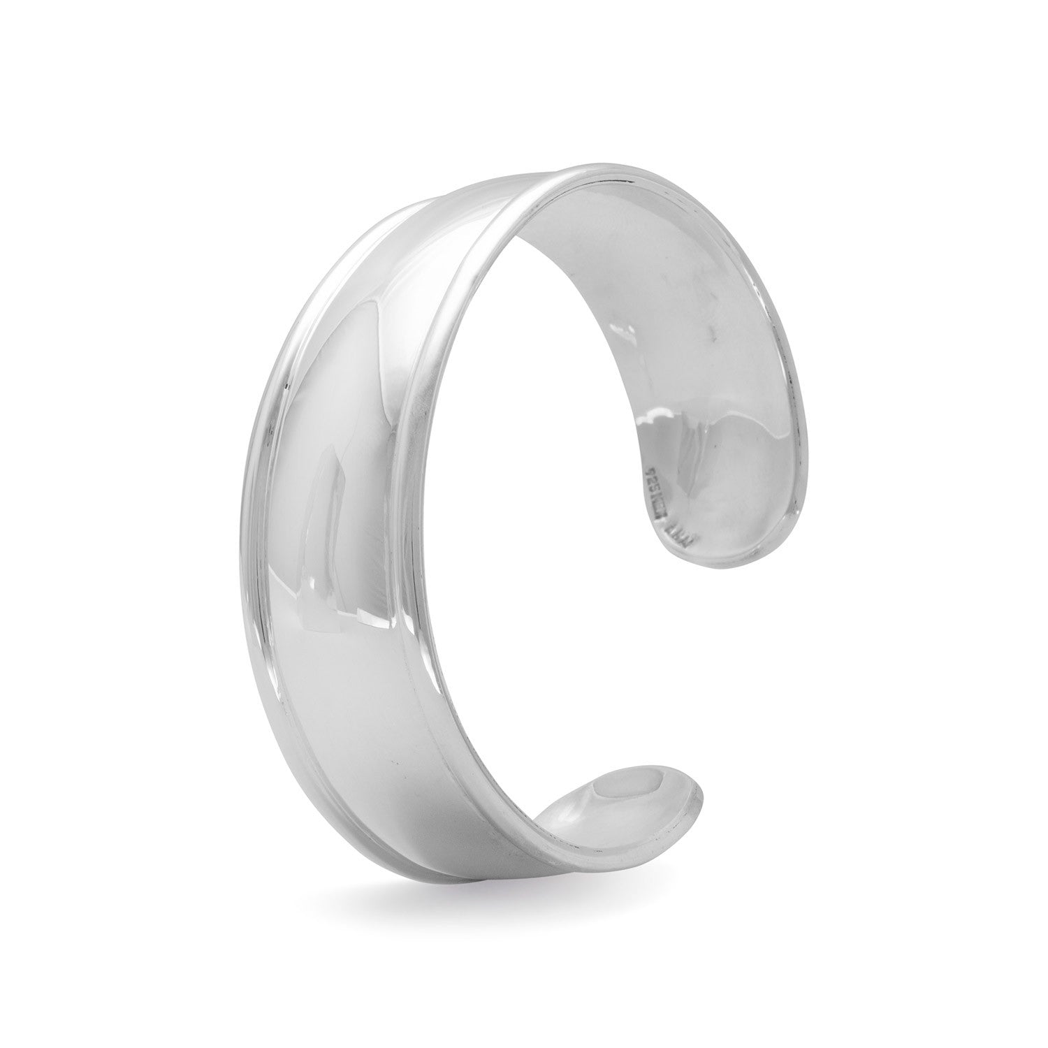Handmade Polished Edge Cuff Bracelet