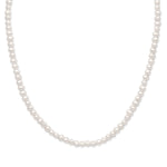 15"+2" Extension White Cultured Freshwater Pearl Necklace