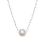 16" + 2" Floating Cultured Freshwater Pearl Necklace