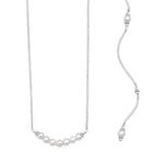 Beautiful Cultured Freshwater Pearl Back Drop Necklace