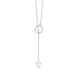 24" Multishape Lariat Necklace
