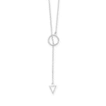 24" Multishape Lariat Necklace