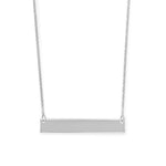 Engravable Bar Necklace