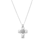 Reversible Cross Charm with Cultured Freshwater Pearl Necklace