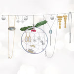 Rhodium Plated Elegant 6.5mm CZ Halo Studs