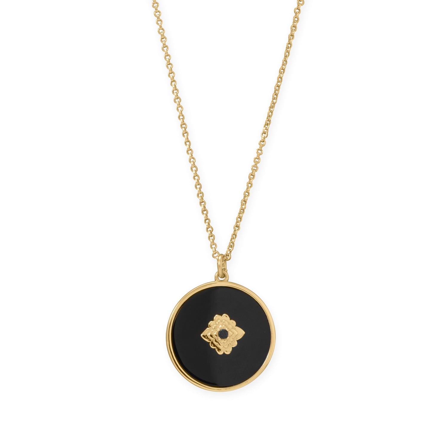 20" + 2" A Day to Night Delight! Mother of Pearl and Black Onyx Reversible Necklace