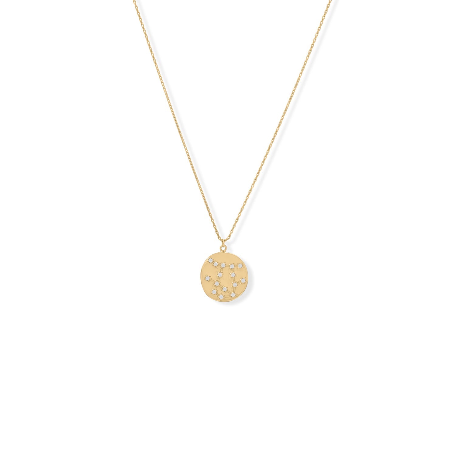 Cosmic Constellations! 16" + 2" Zodiac Coin Necklace (All Signs)
