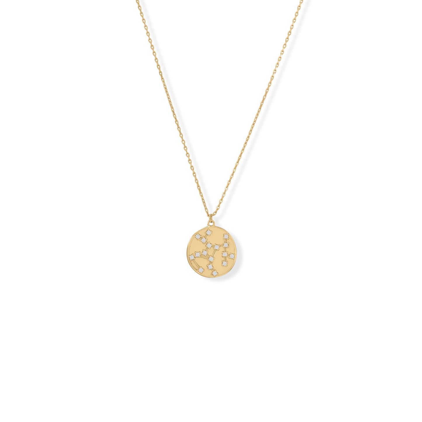Cosmic Constellations! 16" + 2" Zodiac Coin Necklace (All Signs)