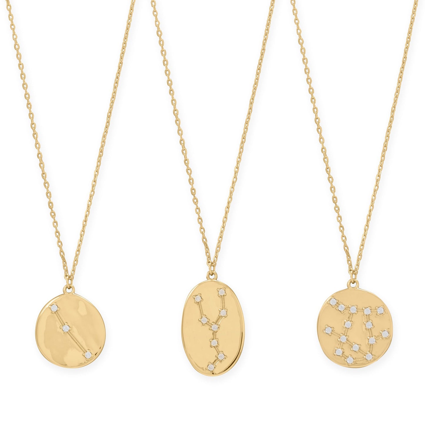 Cosmic Constellations! 16" + 2" Zodiac Coin Necklace (All Signs)