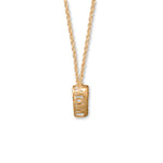 16" + 2" 14 Karat Gold Plated Pave CZ Heart "MOM" Necklace