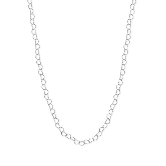 Dainty Linked Heart Chain Necklace