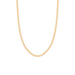 16" + 2" 4mm 14/20 Gold Filled Bead Necklace