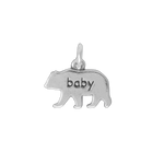 Silver or Gold "baby" Bear Charm