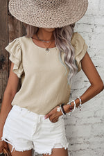 Seaside Ruffle Sleeve Blouse