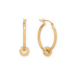 14 Karat Gold Plated Synthetic Opal Wheel Bead Charm