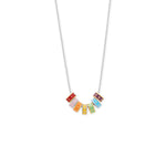 019 Rhodium Plated Box Chain Necklace (1.0mm)