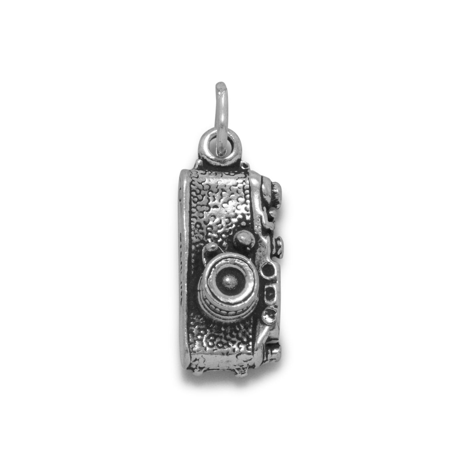 Oxidized 3D Camera Charm