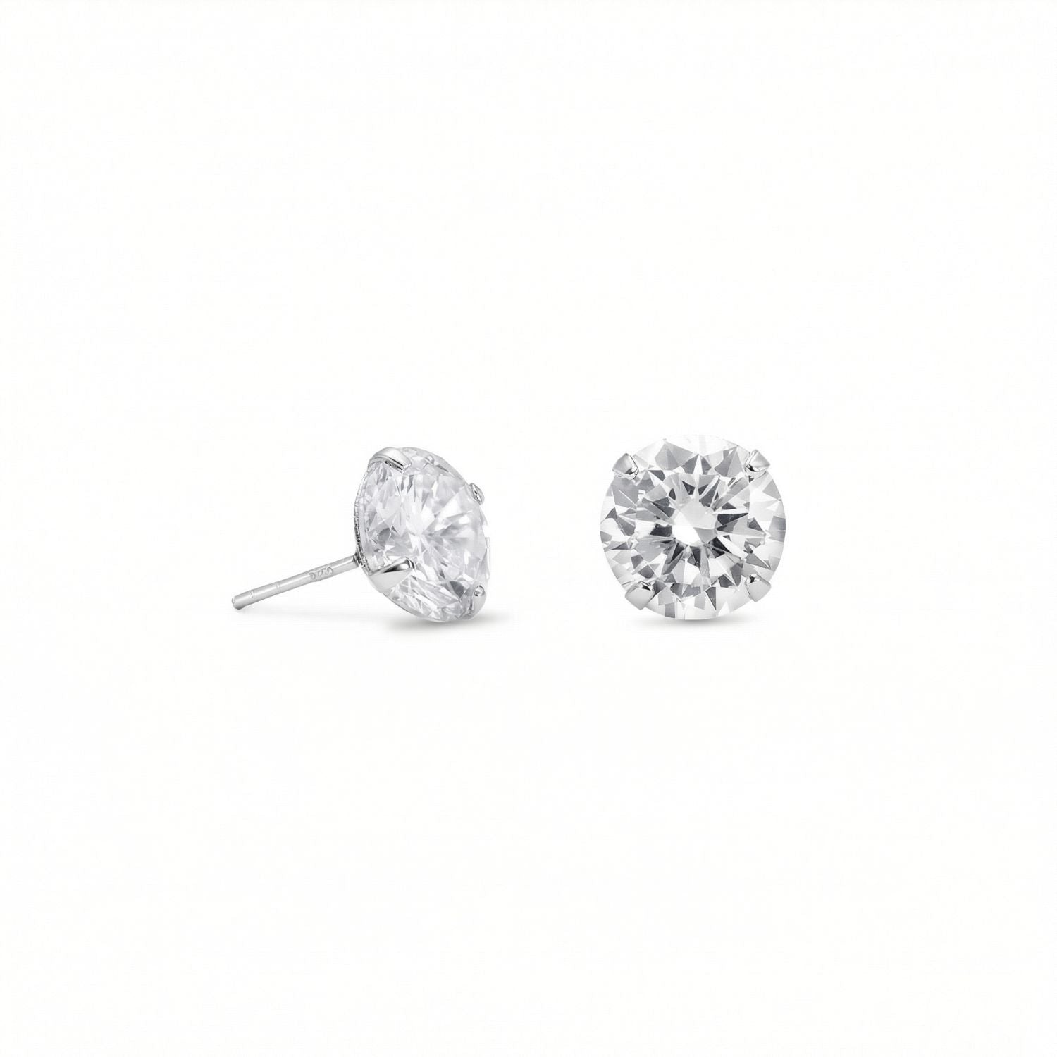 10mm CZ Stud Earrings